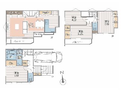 川崎市多摩区菅3丁目　新築一戸建　5280万円　16号棟