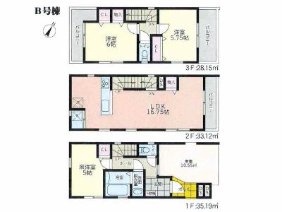 川崎市幸区小向町　新築一戸建　5330万円　B号棟