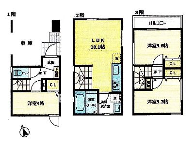 川崎市川崎区浜町3丁目　新築一戸建　3680万円