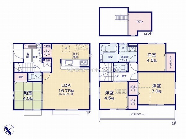 東村山市青葉町3丁目　新築一戸建て　3980万円　6号棟