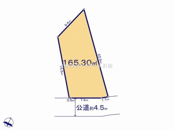 東久留米市下里3丁目　建築条件無売地　3800万円　1区画