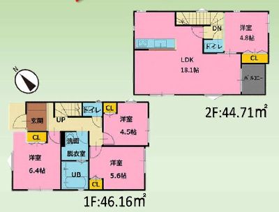 川崎市宮前区南平台　新築一戸建　4780万円　3号棟