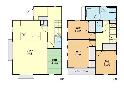 川崎市高津区上作延4丁目　新築一戸建　6980万円　1号棟