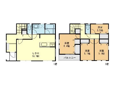 川崎市高津区上作延4丁目　新築一戸建　6680万円　2号棟