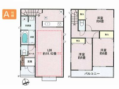 稲城市大丸　新築一戸建　4990万円　A号棟