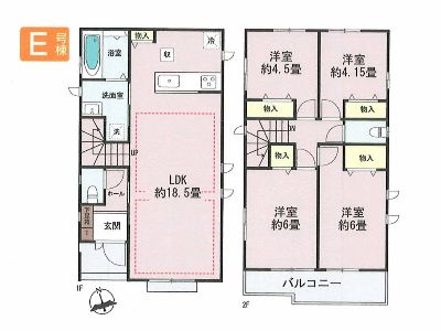 稲城市大丸　新築一戸建　5790万円　E号棟