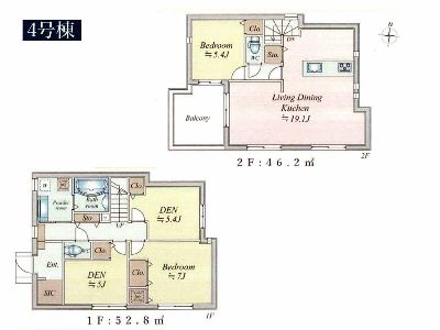 横浜市港北区篠原町　新築一戸建　6580万円　4号棟