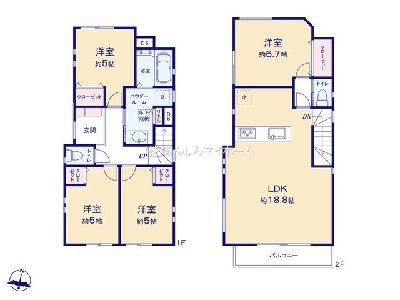 川崎市高津区蟹ケ谷　新築一戸建　5280万円　2号棟