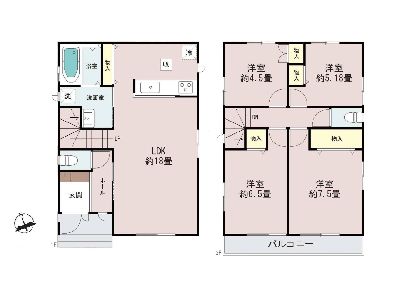 川崎市多摩区菅仙谷2丁目　新築一戸建　5890万円　1号棟