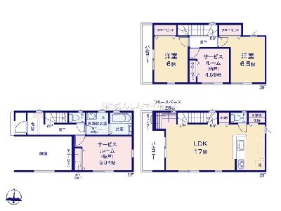 川崎市川崎区浅田4丁目　新築一戸建　5080万円　3号棟