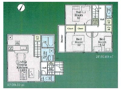 狛江市岩戸南4丁目　新築一戸建　5390万円　1号棟