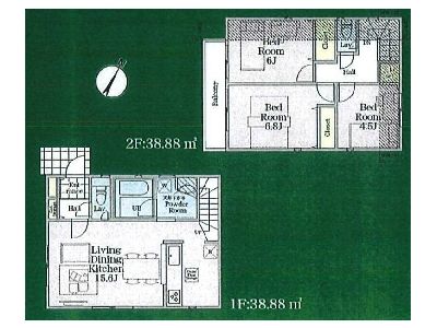 狛江市岩戸南4丁目　新築一戸建　5390万円　6号棟