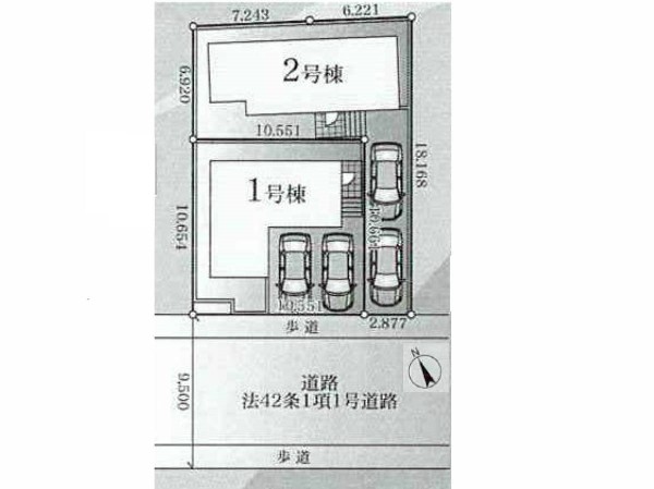 横浜市青葉区荏田西3丁目　新築一戸建　7280万円　1号棟