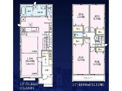 横浜市青葉区新石川4丁目　新築一戸建　9690万円　C号棟