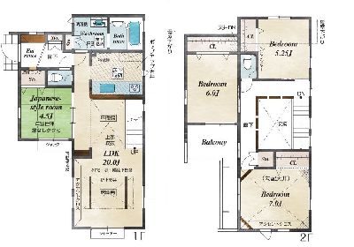 狛江市岩戸南3丁目　新築一戸建　6650万円　2号棟