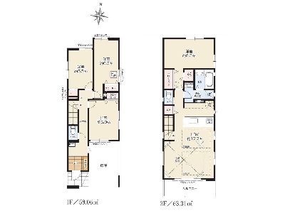 横浜市青葉区あざみ野4丁目　新築一戸建　6999万円　1号棟