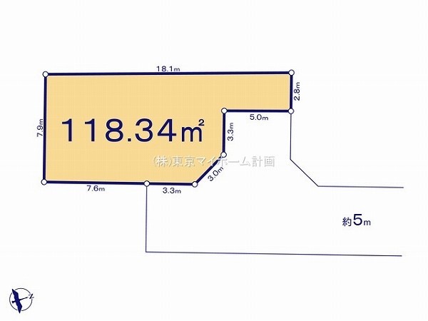 立川市砂川町3丁目　建築条件無売地　2380万円　4区画