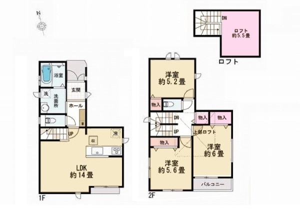 小平市小川町1丁目　新築一戸建て　3990万円　1号棟