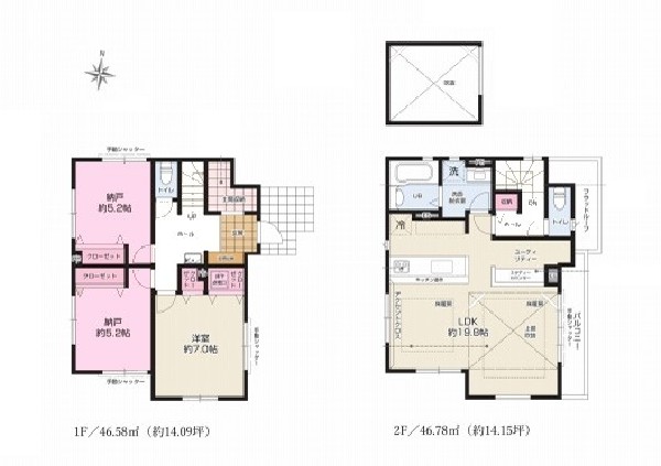 国分寺市日吉町1丁目　新築一戸建て　7299万円　1号棟