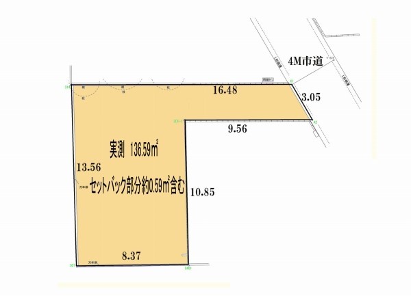 武蔵野市関前3丁目　建築条件無売地　6380万円