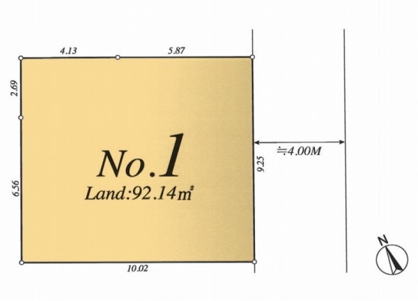 三鷹市井口2丁目　建築条件無売地　5060万円　1区画