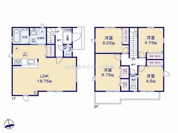 グラファーレ　立川市上砂町1丁目　新築一戸建て　3998万円　1号棟