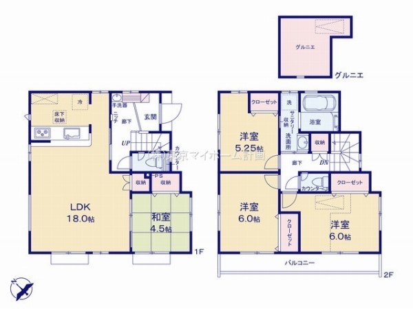 府中市押立町4丁目　新築一戸建て　5830万円　3号棟