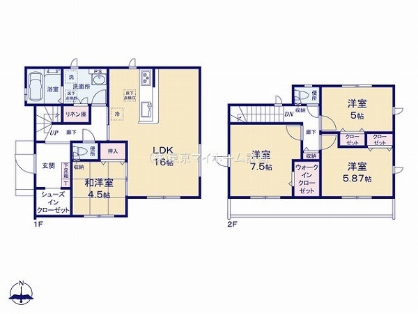 グラファーレ　東村山市恩多町5丁目　新築一戸建て　4380万円　3号棟