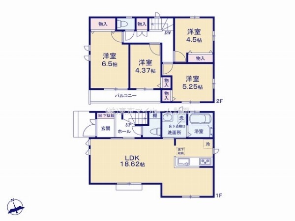 調布市深大寺北町6丁目　新築一戸建て　5790万円　2号棟