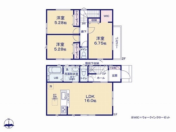 東大和市芋窪4丁目　新築一戸建て　3480万円　1号棟